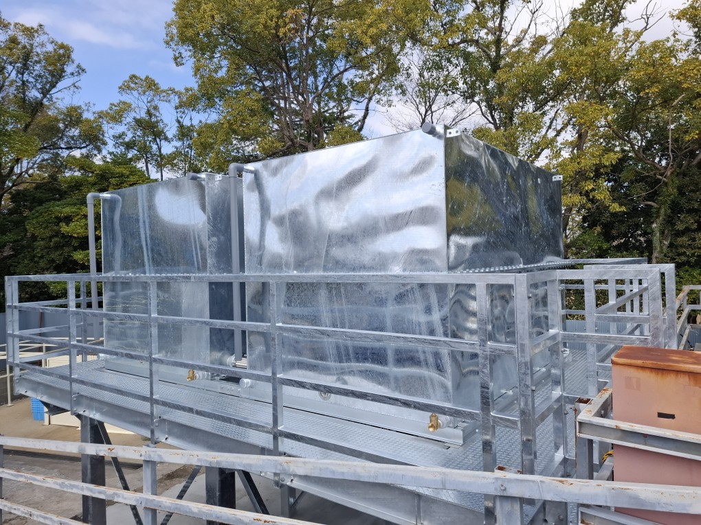 防火水槽の設置が完了いたしました（福岡県）